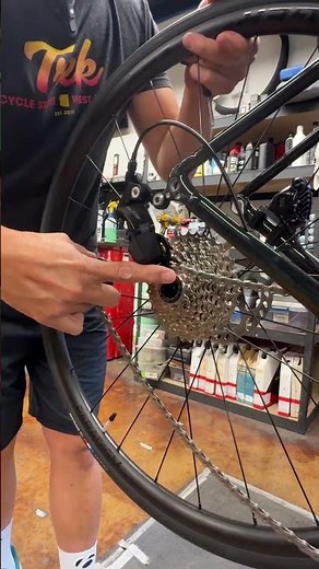 Attaching Rear Wheel Back On Bike #mtbtips #bikemaintenance #mtbbeginnertips #mtbquestions