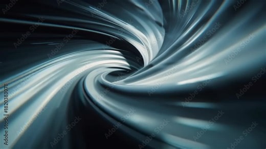 Futuristic swirling vortex tunnel with streams of light, representing high-speed data transmission, time travel, or a journey through hyperspace
