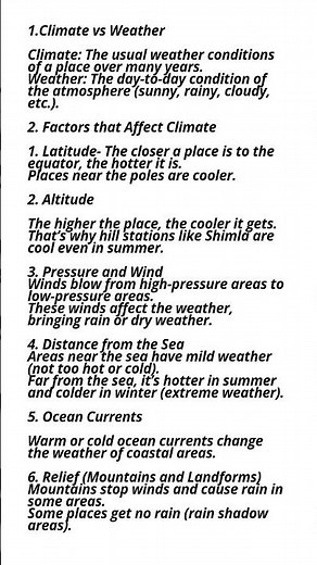Class 9 Geography - Chapter 4: Climate (Simplified Notes) | #class9 #geography #climate #cbse