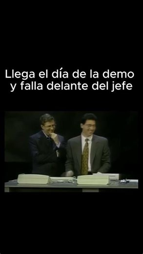Llega el día de la demo y falla delante del jefe