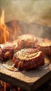 Cooking Naan & Mutton on a Hot Stone!🍖#naan #cooking #mutton