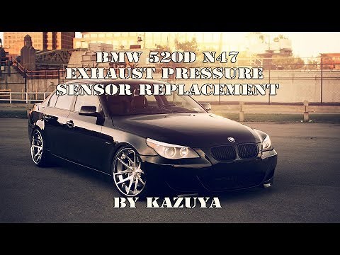 BMW 520D N47 exhaust pressure sensor replacement
