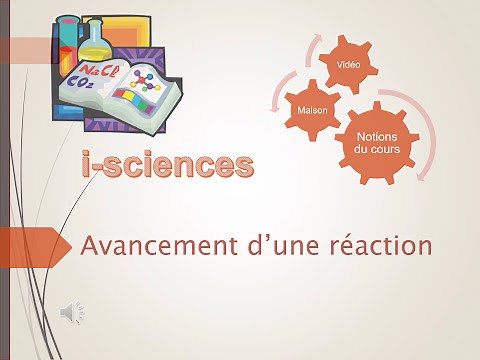 Avancement d'une réaction chimique