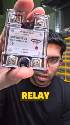 How to control heavy machines using electronically operated switch. SSR. Solid state relay.