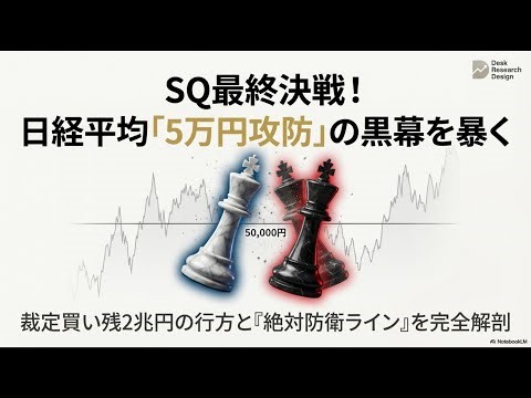 【12月メジャーSQ 重要情報まとめ最終便】：「明日のMSQの決着ラインは？、SQ後の裁定買い残２兆円の売り圧力は？どうなりそうか!!」