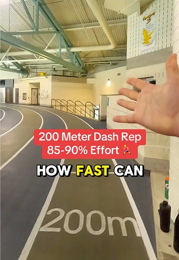 200 Meter Dash POV: Sprint with 85-90% Effort