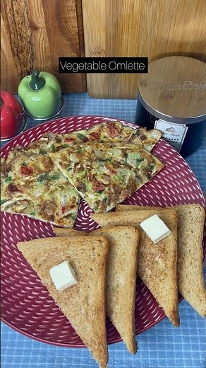 Mix Vegetable Omelette Recipe | Healthy Breakfast Omelette | Easy Veg Omelette