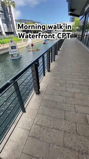 Morning walk in Waterfront Cape Town