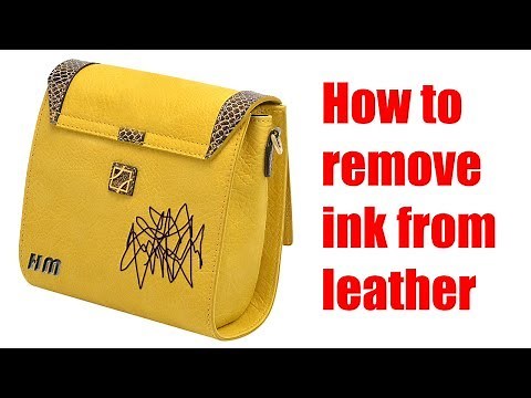 How to remove ink from leather