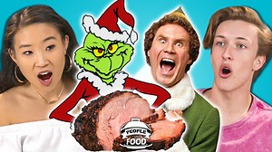 411K views · 590 reactions | The holidays are right around the corner, so we got all of the best food from the season and put it on the table! Here's the catch: we are challenging our reactors to NOT eat it! Do you think they can resist? | People Vs Food By React | Facebook