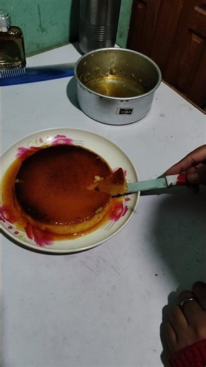 Carmel bread pudding 🍮😍#youtubeshorts #cake #shortvideo #song