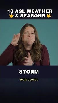 🤟 10 ASL Weather & Seasons ☀️❄️