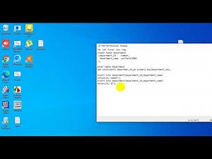 HOW TO CREATE TABLE WITH PRIMARY KEY AND FOREIGN KEY IN ORACLE SQL DEVELOPER