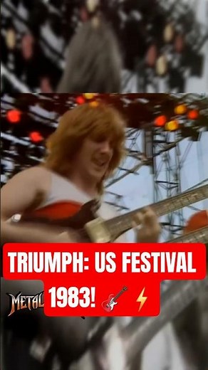 Triumph: Never Surrender Live at US Festival 1983. Canadian Rock Power! 🎸🇨🇦 #Triumph