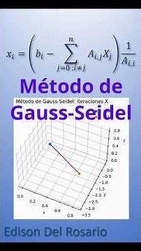 Método de Gauss-Seidel y Gráfica #python #metodosnumericos #matrices #ingenieria #maths #algoritmos