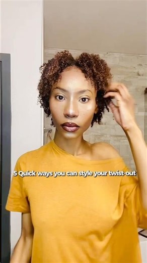 5 Ways To Style a Twist Out 🌿 | Easy Natural Hair Styles for Curly Hair #shorts