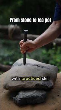 The Ancient Art of Making a Stone Teapot ✨ #tea #craftsmanship #chinaculture #shorts