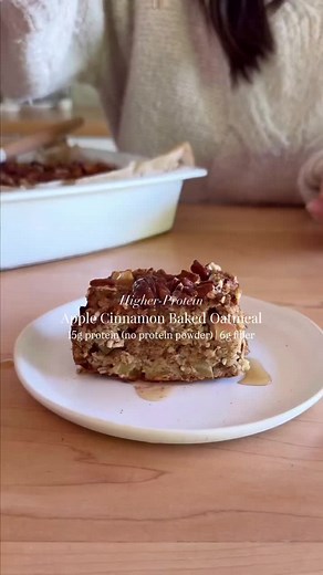 Apple Baked Oatmeal — 15g Protein, 6g Fiber Breakfast