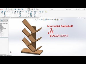 How to Easily Create a Minimalist Bookshelf - SolidWorks Tutorial