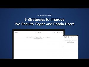 5 Strategies to Improve "No Results" Pages and Retain users