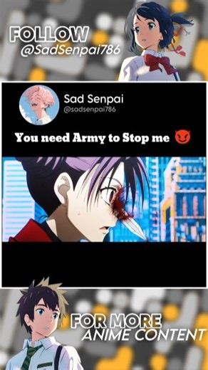 You need Army to Stop me 😈