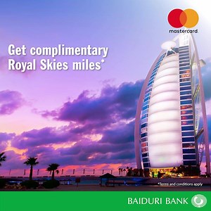 32K views | Due to popular demand, we have extended our sign up offers for Mastercard Credit Cards till 30 September 2018. Sign up for a Mastercard Credit Card at any Baiduri Bank branch today and get 6 years annual fee waiver. Also, enjoy complimentary Royal Skies miles when you reach a minimum spend with your Mastercard Platinum or Classic Credit Card. Terms and conditions apply. Visit www.baiduri.com.bn/MastercardLuckyDraw for more information. | Baiduri Bank Group | Facebook