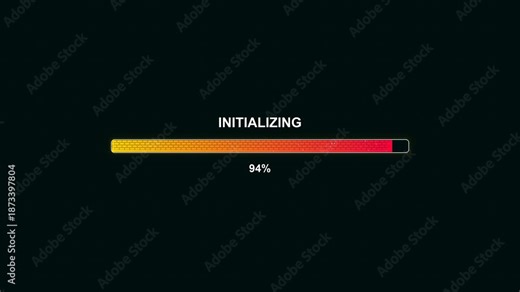 Modern style progressbar animation showing progress during waiting periods designed for user interface applications
