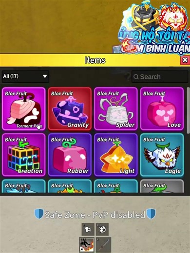 Xé túi mù sờ skin trái siêu víp #roblox #bloxfurit #bloxfruits