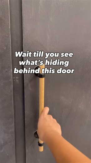 My favorite part about my DIY garage cabinet, this pull out pegboard tool organizer. | Home With The Daniels