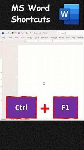 How to Collapse or Expand MS Word Ribbon using Keyboard Shortcut