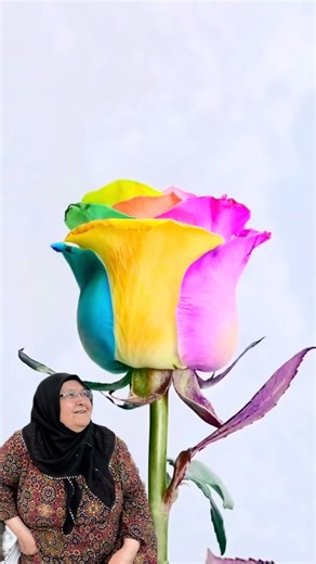 HACK TO CHANGE THE COLOR OF A WHITE ROSE! #hayriyeanane #shorts