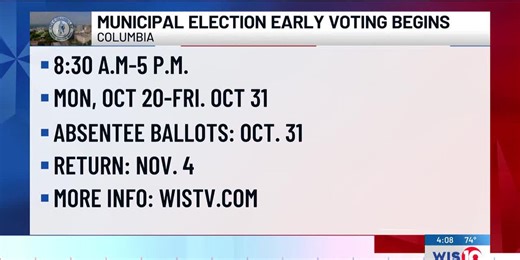 GUIDE: Early voting begins Monday for 2025 municipal elections, here’s what to know