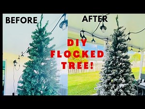 HOW TO PERMANENTLY FLOCK YOUR OWN TREE!!//REAL FLOCKING POWDER!!//DO IT YOURSELF!!