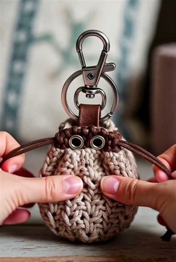 Cute Crochet Key Chain.... #crochet #handmade #crochetdesigns