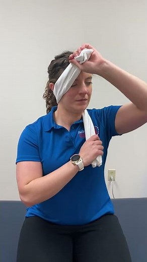 Cervical self mobilization SNAG Left Rotation (stretch)