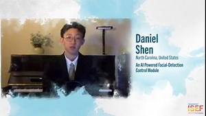 At #RegeneronISEF 2021, Daniel Shen won the Regeneron Young Scientist Award of $50,000 for his development of an AI-powered facial-cue control module. | Society for Science