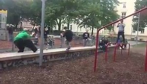 7.9K views · 169 reactions | 110% commitment  Eric Moor #themotusprojects #vienna #austria #freerunning #parkour #swings | Robbie Griffith | Facebook