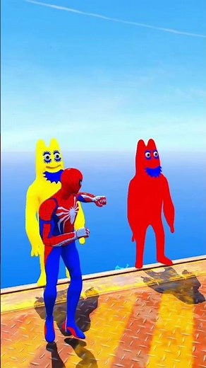 GTA 5 Ragdoll Battle Spider-Man vs minion Funny Moments #kidsfunny #funnymoments #ragdollshort EP 25