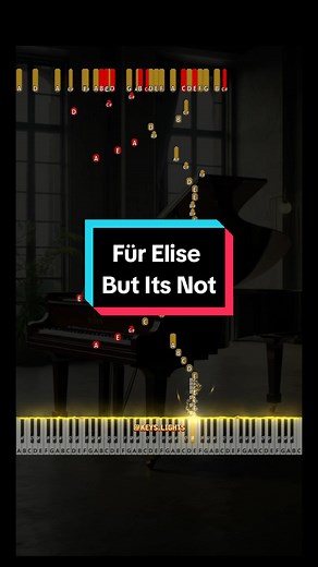 🔴 Für Elise but Its Not (Advanced Piano Tutorial) #piano #pianotutorial #easypiano #easypianotutorial #furelise #beethoven