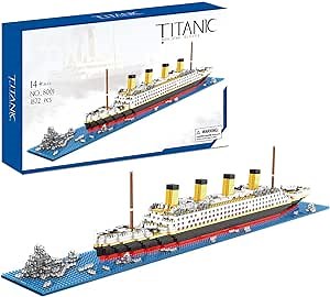 Titanic Architecture Set Micro Building Blocks Model Kit for Adults, Age of 14+ 1872 Pieces