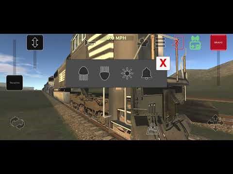 Train and rail yard Simulator Norfolk southern Coal train