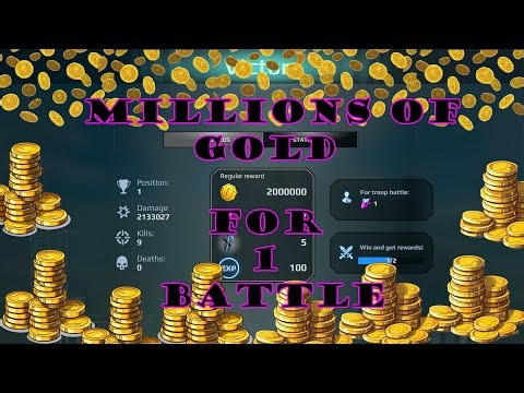 JMW. Dino War - How to earn 2M of GOLD for 1 battle