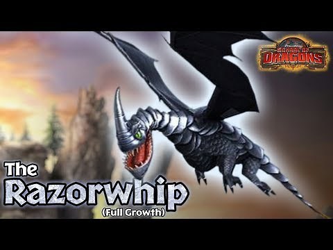 The Razorwhip - Full Growth (Baby, Teen/Adult, & Titan Stage) | School of Dragons