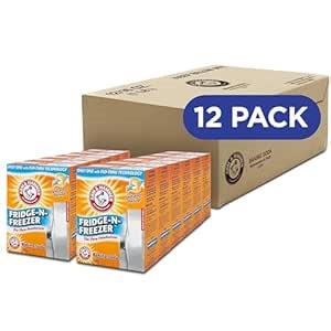 Arm & Hammer Baking Soda Fridge-n-Freezer Odor Absorber, Orange 14 oz, Pack of 12