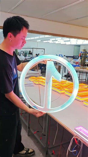 This is the latest popular logo # luminous characters # signboard # factory # LED