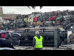 High speed car baling with the GPS Predator HS baler/logger