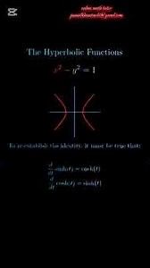 What Is a Hyperbolic Function and How Is It Used in Calculus? #mathematics #edit #motivation #math