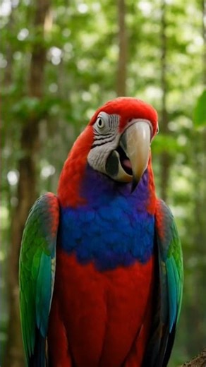 Grand Eclectus Beauty in Full Color