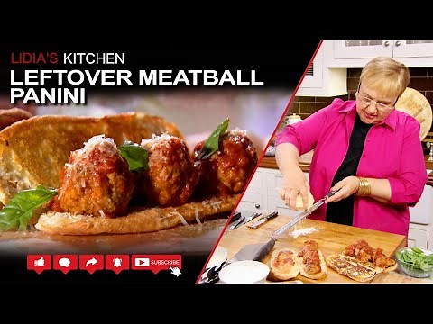 Leftover Meatball Panini