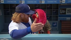 763K views · 12K reactions | Justin Turner helps The Muppets' Animal learn the #Dodgers' names...but where's the drummer?! | Los Angeles Dodgers | Facebook